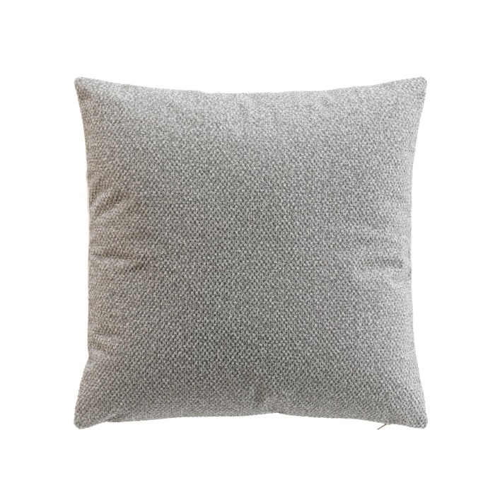 Coussin dehoussable compresse 45 x 45 cm fils chenille+velours uni meriel Sans