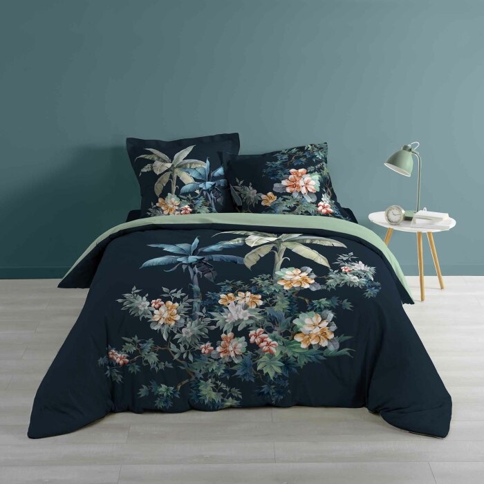 parure 3 p. 260 x 240 cm imprime 57 fils dessin place midnight velvet