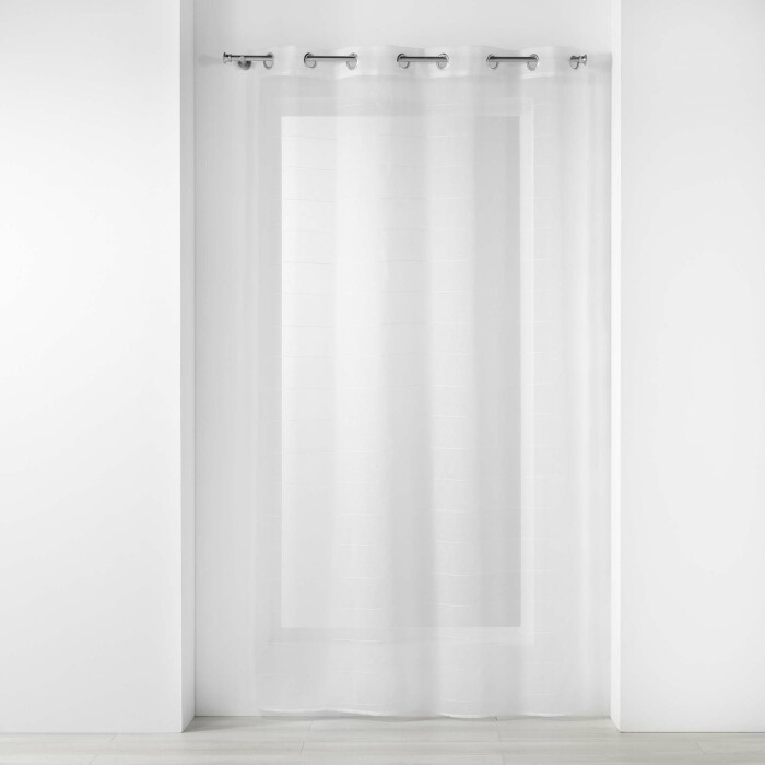 Panneau a oeillets 140 x 240 cm voile sable fantaisie ninon Sans