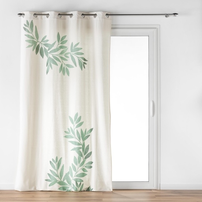 Rideau à Oeillets (140 x 260 cm) Nymphea, Coton/Polyester Imprimé