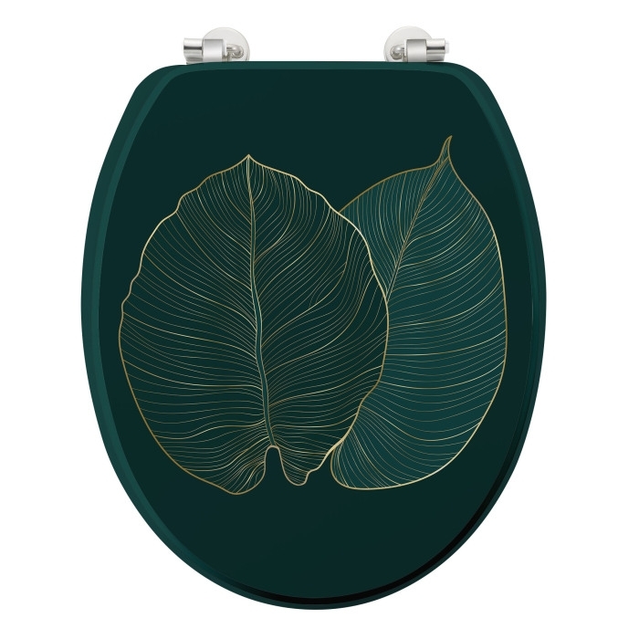 Abattant WC 37.5 x 46 cm en MDF imprimé - Jade 