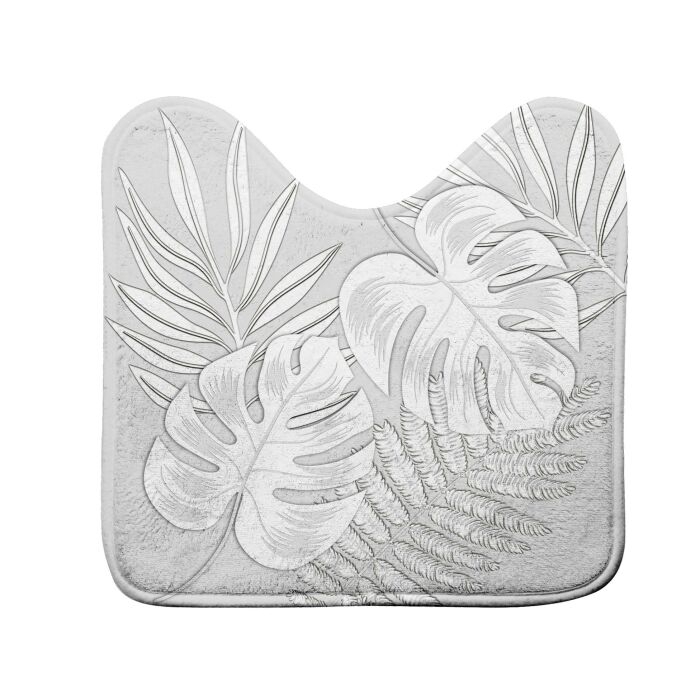 Tapis contour wc 45 x 45 cm microfibre imprimée Amber