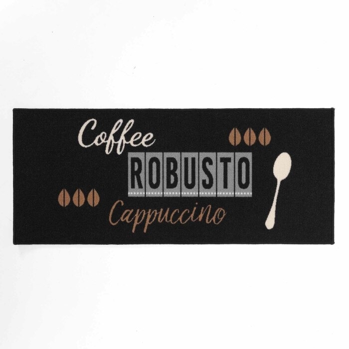 Tapis antidérapant rectangle 50 x 120 cm imprime Cappuccino