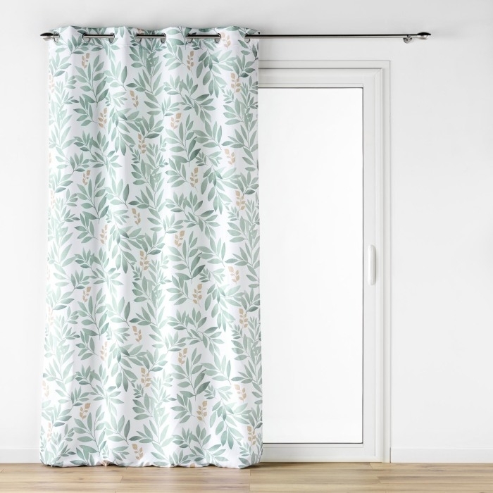 Rideau à œillets grande hauteur 140 x 280 cm en polyester imprimé – Biovana