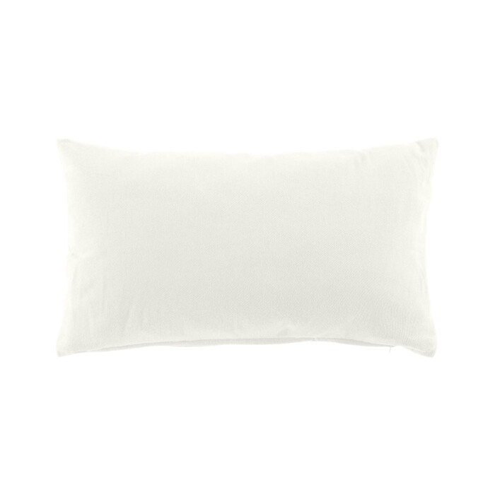 Coussin dehoussable 30 x 50 cm coton/polyester recycle grs twily Blanc