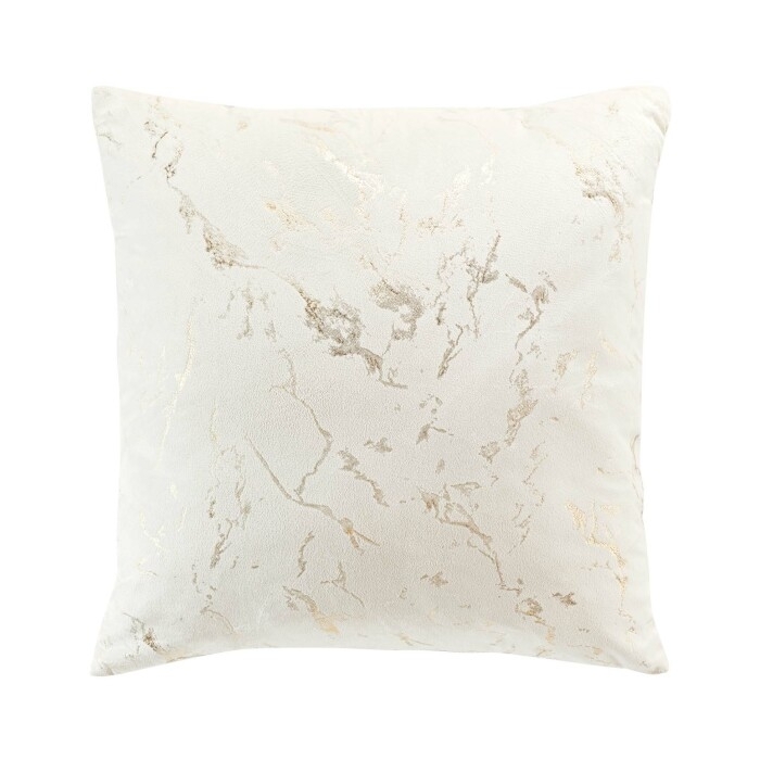 Coussin dehoussable compresse 45 x 45 cm velours imprime metallise marius Sans