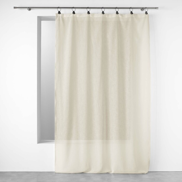 Panneau a anneaux 140 x 240 cm voile tisse linka Naturel
