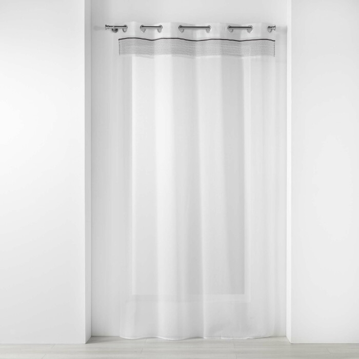 Panneau a oeillets 140 x 280 cm voile sable+top jacquard nikita Sans