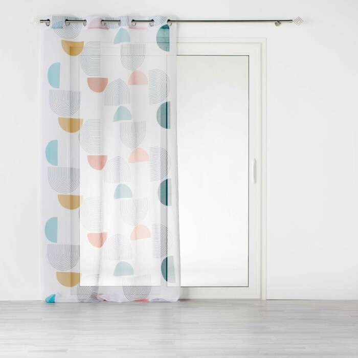 Panneau a oeillets 140 x 240 cm voile sable imprime pop art Sans