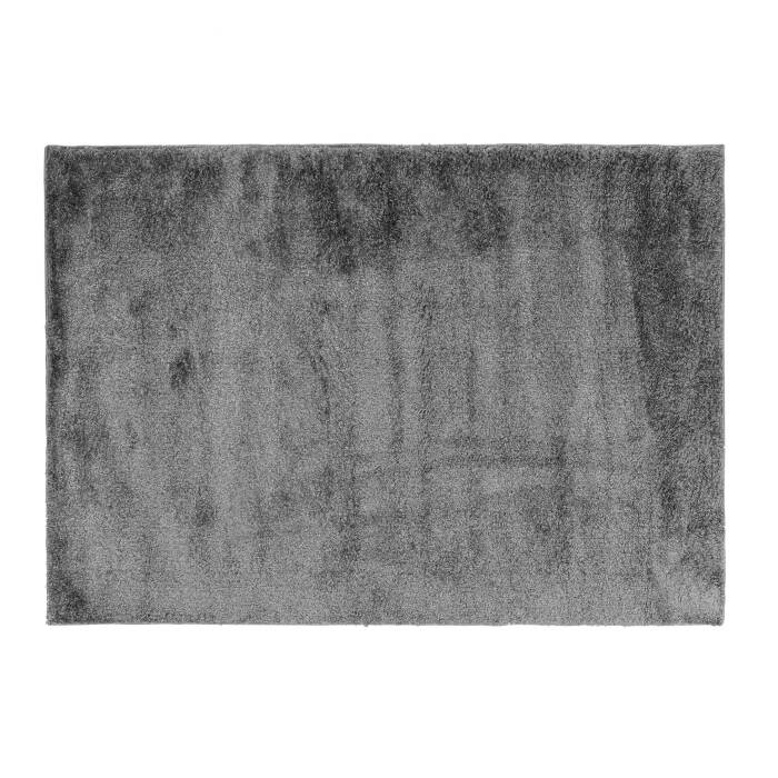 Tapis rectangle 120 x 170 cm shaggy uni tango Gris
