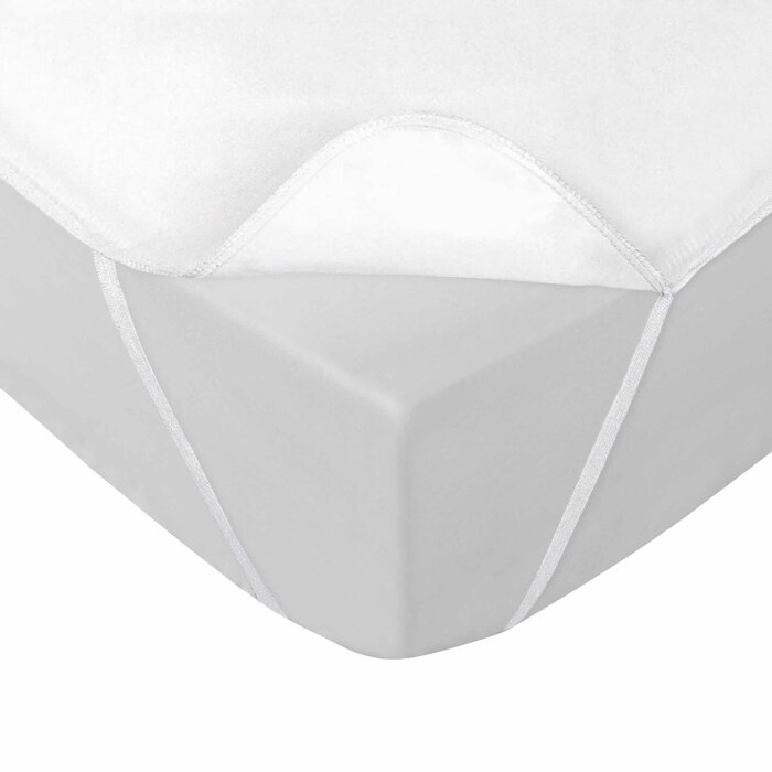 Alese impermeable+elastiques 160 x 200 cm eponge tpu anti-acariens shelly aa Blanc