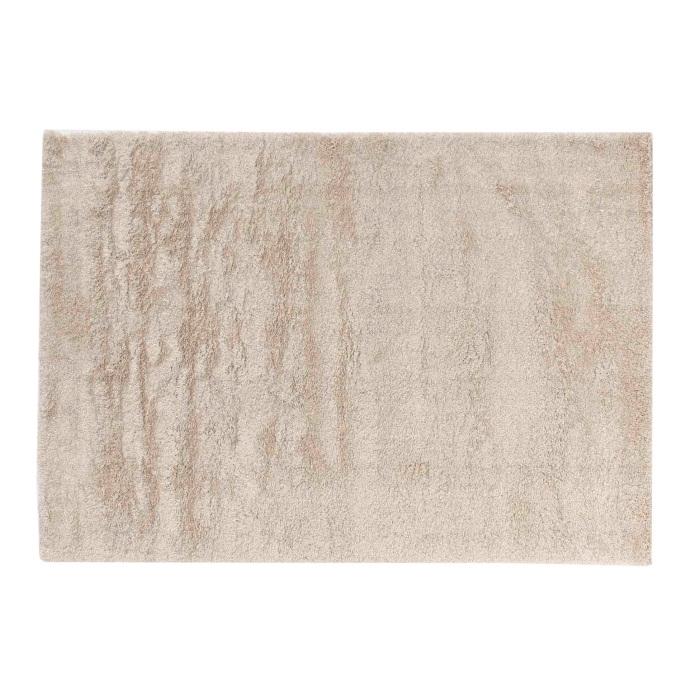 Tapis rectangle 120 x 170 cm shaggy uni tango Naturel