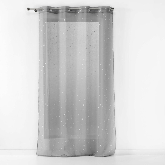 Panneau a oeillets 140 x 240 cm voile sable phosphorescent fluo night Gris