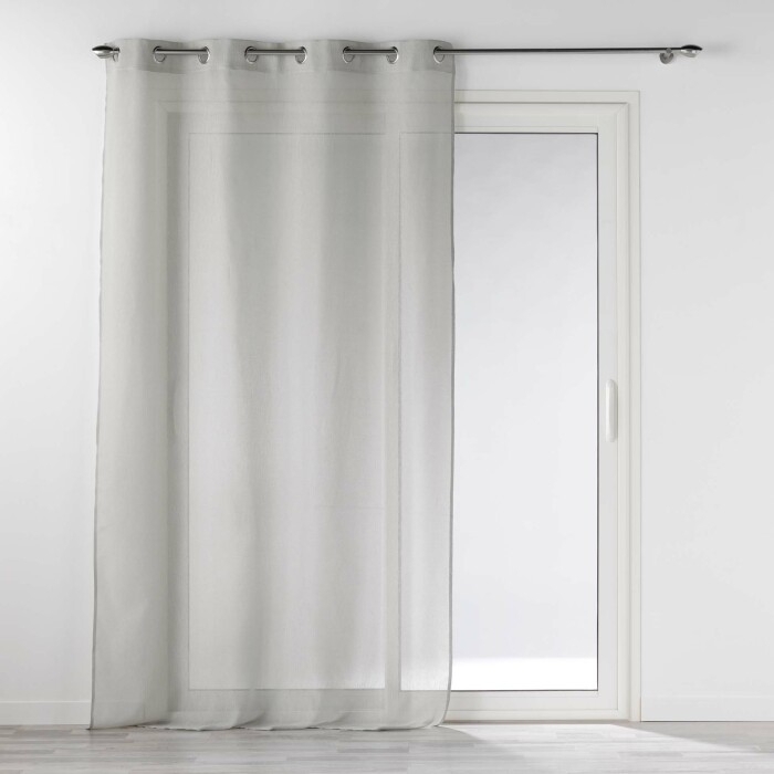 Panneau a oeillets 140 x 240 cm polycoton selena Gris