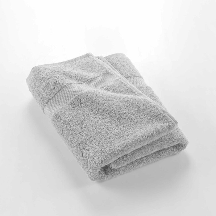 Drap de bain 90 x 150 cm éponge coton piegné Elegance Perle