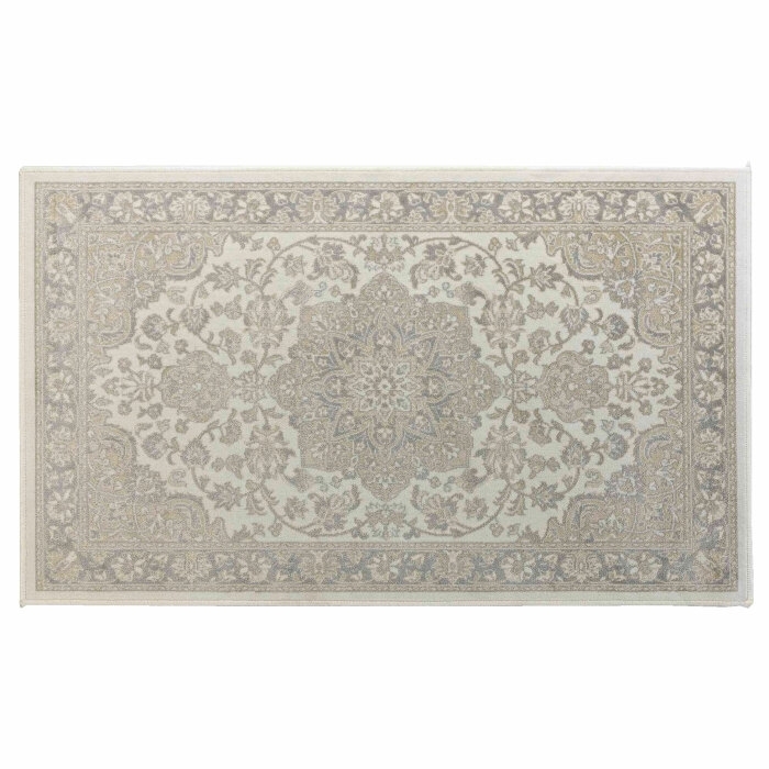 Tapis rectangle 68 x 110 cm viscose tissee cherine Naturel