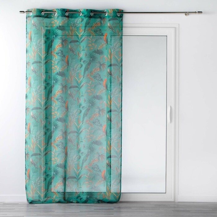 Panneau a oeillets 140 x 240 cm voile sable imprime panis Bleu
