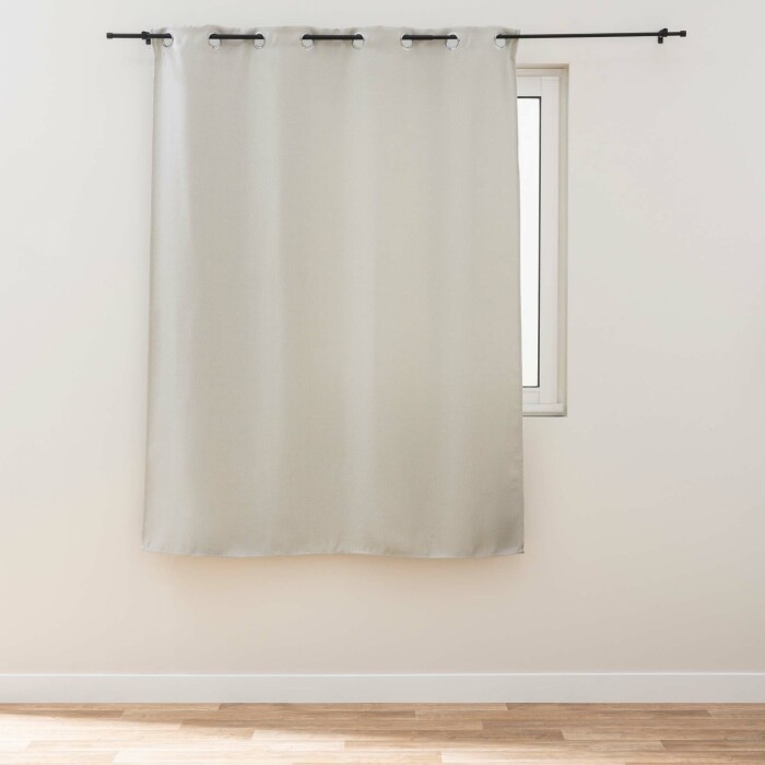 RIDEAU A OEILLETS 135 x 180 CM OCCULTANT TISSE TRAMINA NATUREL
