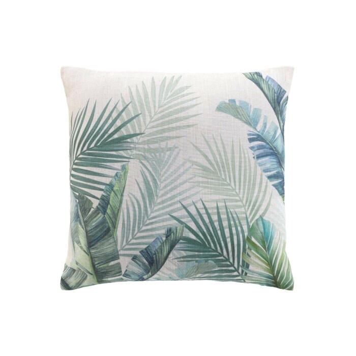 Coussin dehoussable compresse 45 x 45 cm polyester/lin imprime native des. place Sans