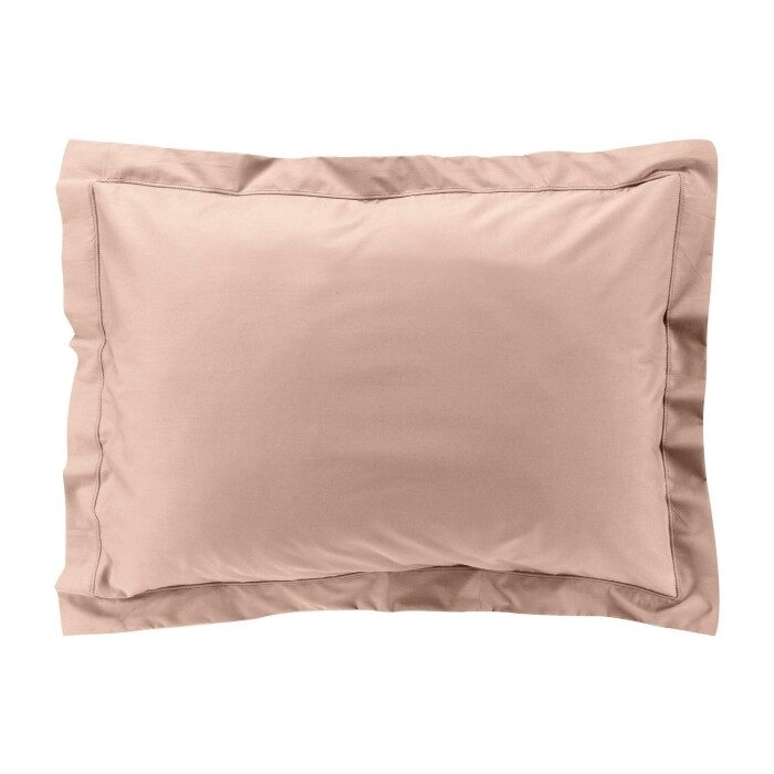Taie d'oreiller vp 50 x 70 cm percale uni 78 fils percaline +p. bourdon Nude