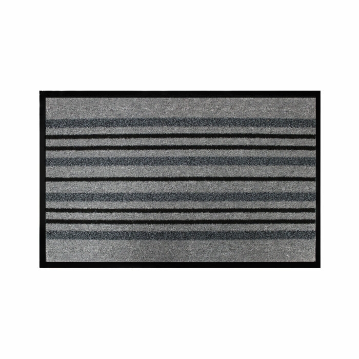 Tapis rectangle 50 x 80 cm anti-poussiere grattoir piano Gris
