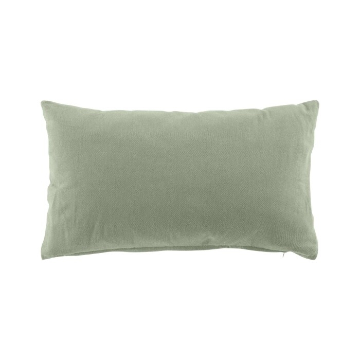 Coussin dehoussable 30 x 50 cm coton/polyester recycle grs twily Sauge