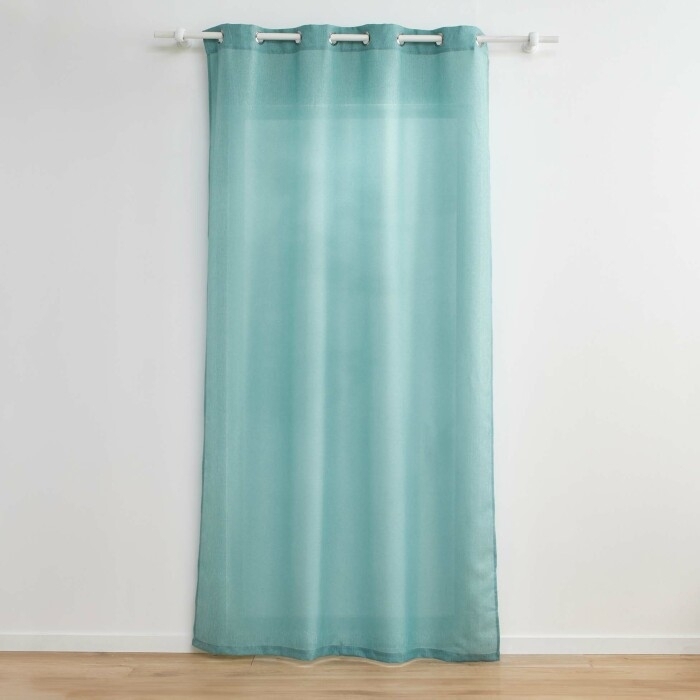 Rideau a oeillets 140 x 260 cm polyester + fils métallisés Zeline Sauge