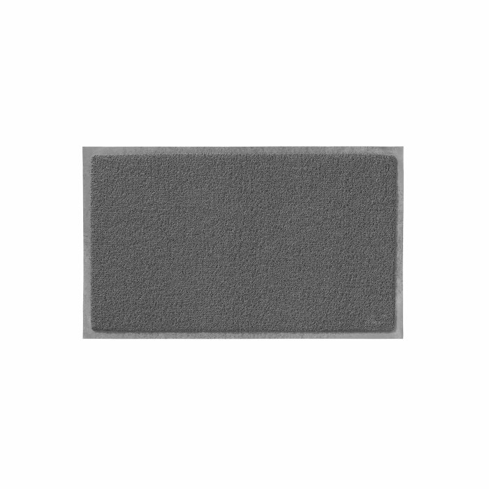 Tapis rectangle 45 x 75 cm pvc yoni Gris
