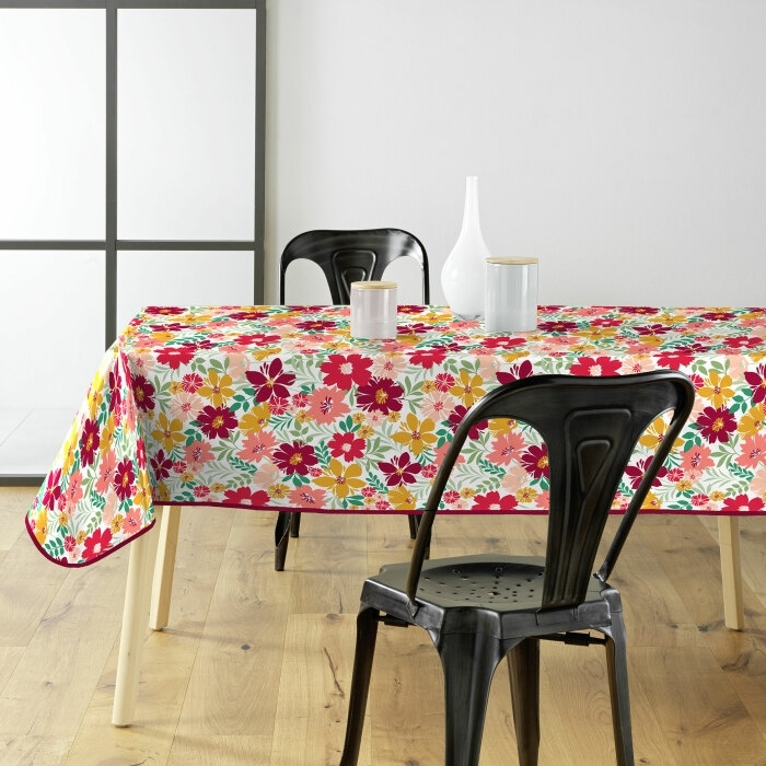 Nappe rectangle 140 x 240 cm pvc imprime milly Sans