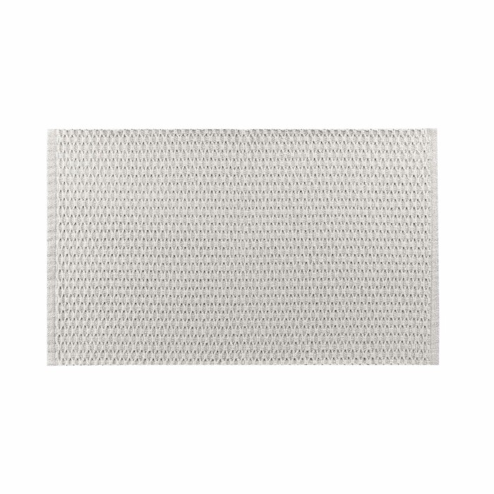 Tapis rectangle 50 x 80 cm coton/polyester tisse alivia Naturel