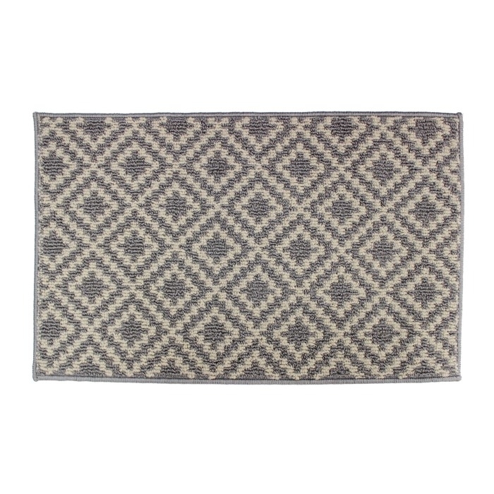 Tapis rectangle 50 x 80 cm bouclette losibi Gris