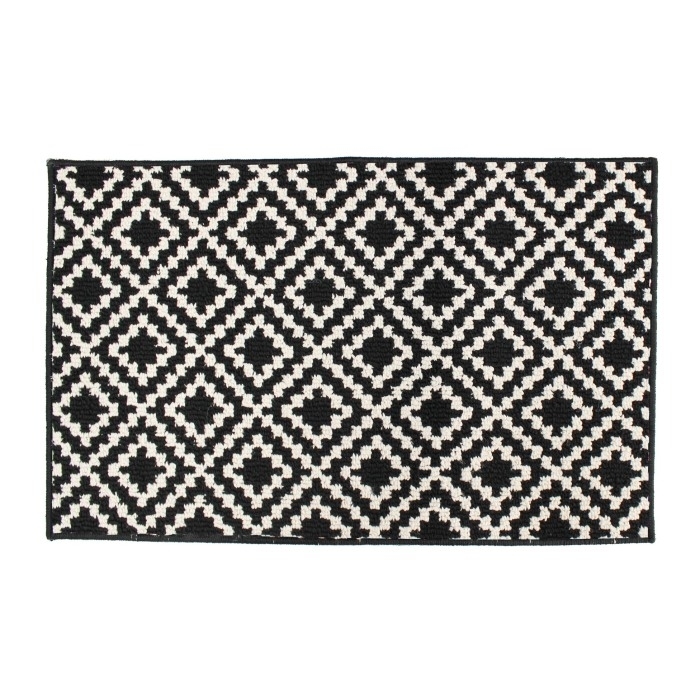 Tapis rectangle 50 x 80 cm bouclette losibi Noir