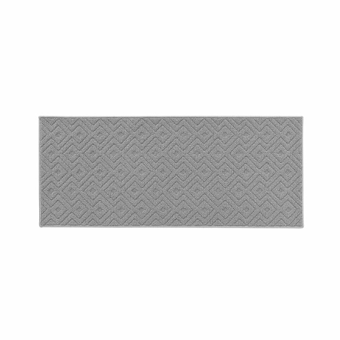 Tapis anti dérapant rectangle 50 x 120 cm bouclette Losi Gris