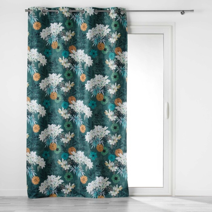 rideau a oeillets 135 x 260 cm 100% occultant/microfibre imp. osaka