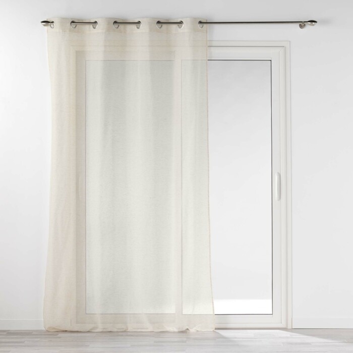 Voilage à œillets – 140 x 240 cm – Effet lin tissé Norine