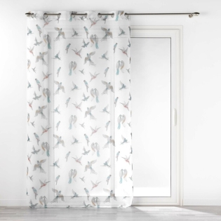 Panneau a oeillets 140 x 240 cm voile sable imprime envolia Sans