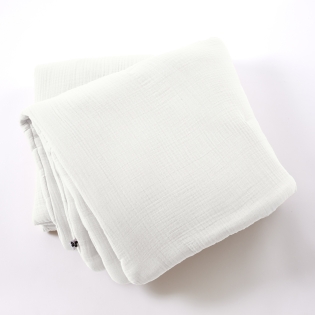 Bout de lit 90 x 220 cm Quadruple Gaze de Coton Matelassé BELLA Chantilly sur Mon Linge de Maison Bout de lit 90 x 220 cm Quadruple Gaze de Coton Matelassé BELLA Chantilly