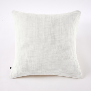 Taie d'Oreiller 60 x 60 cm Quadruple Gaze de Coton 220 g/m² Bella Chantilly sur Mon Linge de Maison Taie d'Oreiller 60 x 60 cm Quadruple Gaze de Coton 220 g/m² Bella Chantilly