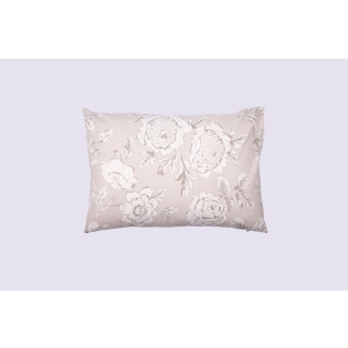 Taie d’oreiller 50 x 70 cm - 100 % coton 57 fils - Imprimé floral réversible NORA