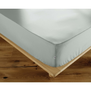 Drap-Housse 180 x 200 cm Percale de Coton 120 Fils PERRINE – Céladon