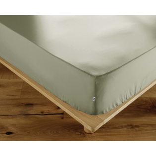 Drap-Housse 180 x 200 cm Percale de Coton 120 Fils Unie PERRINE – Sauge sur Mon Linge de Maison Drap-Housse 180 x 200 cm Percale de Coton 120 Fils Unie PERRINE – Sauge
