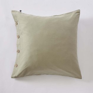 Taie d’oreiller 65 x 65 cm Percale 120 fils Sauge – PERRINE sur Mon Linge de Maison Taie d’oreiller 65 x 65 cm Percale 120 fils Sauge – PERRINE