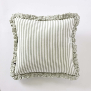 Coussin Déhoussable Gaze de Coton 45 x 45 cm Eucalyptus – LIVIA sur Mon Linge de Maison Coussin Déhoussable Gaze de Coton 45 x 45 cm Eucalyptus – LIVIA