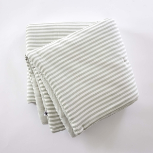 Bout de lit réversible 90 x 200 cm Gaze de coton tissée teinte LIVIA Eucalyptus sur Mon Linge de Maison Bout de lit réversible 90 x 200 cm Gaze de coton tissée teinte LIVIA Eucalyptus