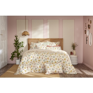 Housse de Couette Réversible 260 x 240 cm Double Gaze de Coton 125 g/m² Ava Pampa sur Mon Linge de Maison Housse de Couette Réversible 260 x 240 cm Double Gaze de Coton 125 g/m² Ava Pampa