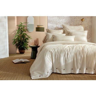 Housse de Couette 240 x 220 cm Percale de Coton 120 Fils Unie PERRINE – Pampa sur Mon Linge de Maison Housse de Couette 240 x 220 cm Percale de Coton 120 Fils Unie PERRINE – Pampa
