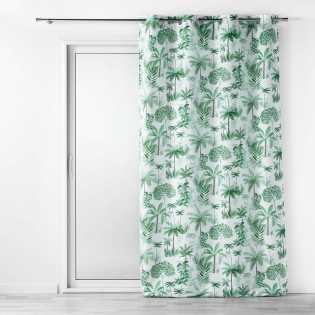Rideau à Œillets 140 x 260 cm – Polyester Imprimé – Amazonia Vert sur Mon Linge de Maison Rideau à Œillets 140 x 260 cm – Polyester Imprimé – Amazonia Vert