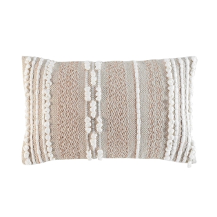 Coussin déhoussable 30 x 50 cm polycoton texturé BLANCA sur Mon Linge de Maison Coussin déhoussable 30 x 50 cm polycoton texturé BLANCA