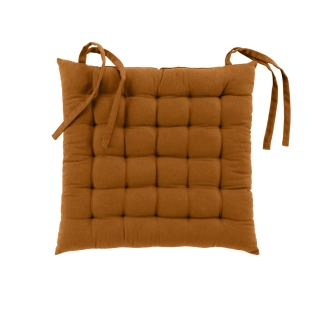 Assise matelassée 38 x 38 cm – Coton/Polyester recyclé GRS – Twily Camel