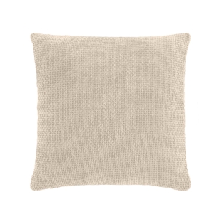 Coussin déhoussable 45 x 45 cm – Velours chenille LEO Naturel sur Mon Linge de Maison Coussin déhoussable 45 x 45 cm – Velours chenille LEO Naturel